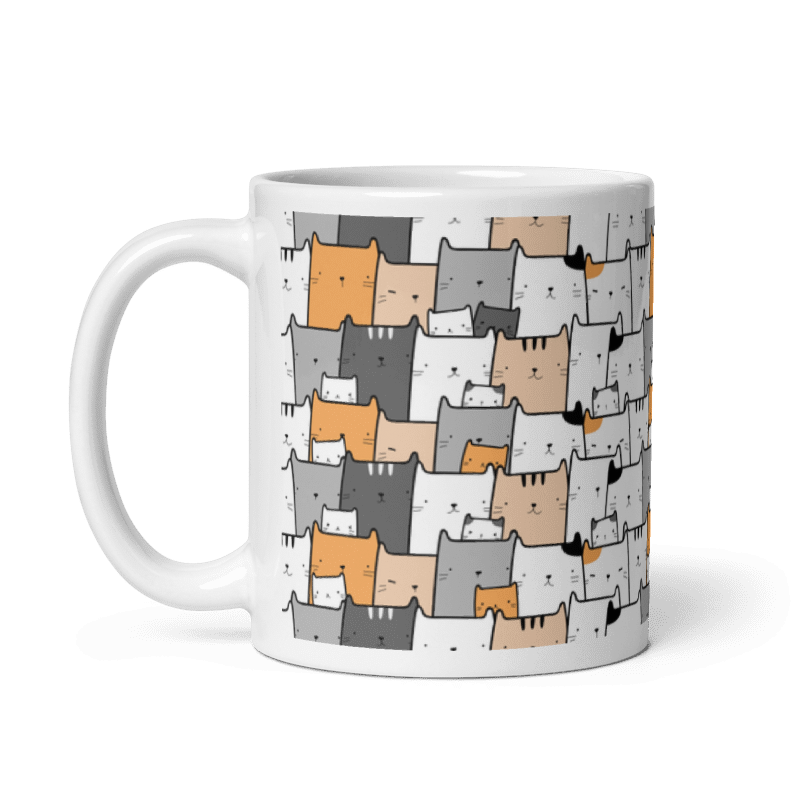 Taza Cute Cats - Peces color Blanco - Taza Cute Cats - Peces