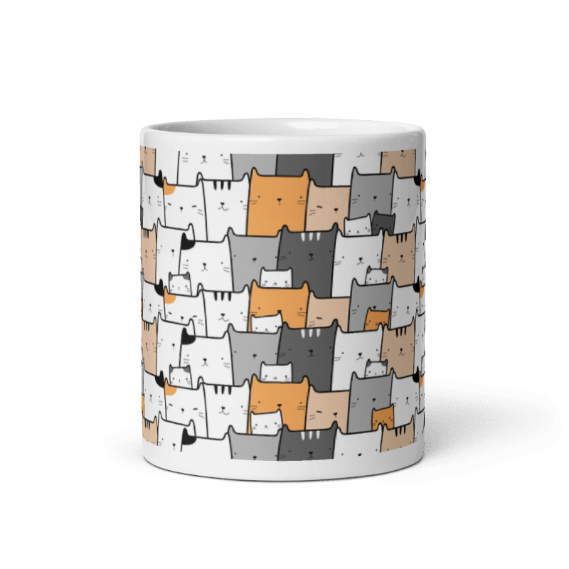 Taza Cute Cats - Peces color Blanco - Taza Cute Cats - Peces