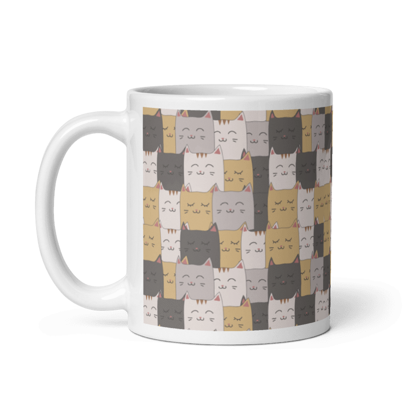 Taza Cute Cats - Taza Café color Blanco - Taza Cute Cats - Taza Café