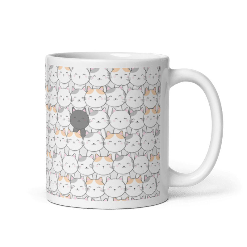 Taza Cute Cats - Lazos color Blanco - Taza Cute Cats - Lazos