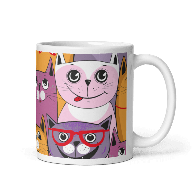 Taza Cute Cats - Cajas color Blanco - Taza Cute Cats - Cajas