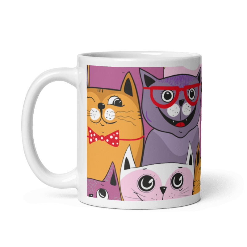 Taza Cute Cats - Cajas color Blanco - Taza Cute Cats - Cajas