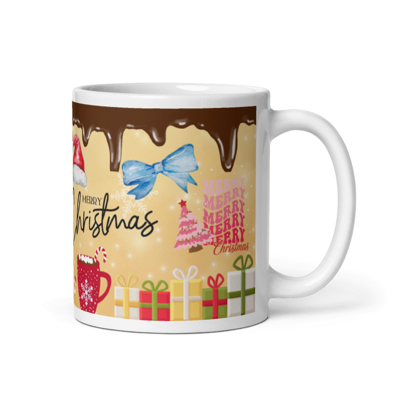 Taza Hot Chocolate Christmas color Blanco - Taza Navidad - Hot Chocolate Merry Christmas