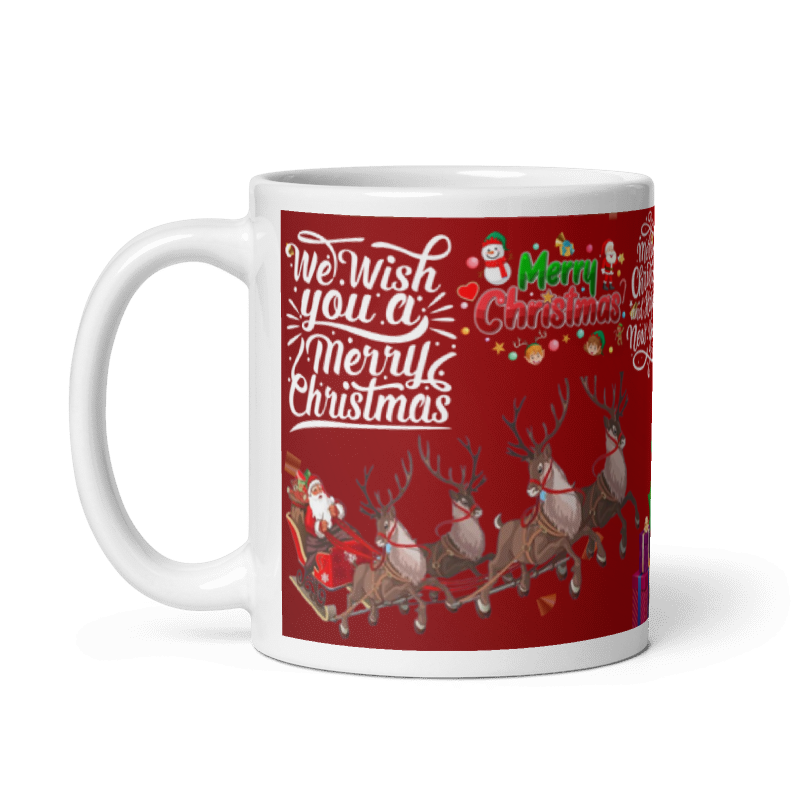 Taza We Wish You Christmas color Blanco - Taza Navidad - We Wish You a Merry Christmas