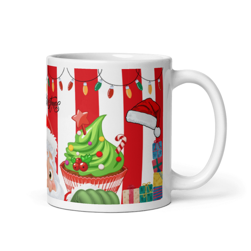 Taza Pancake Santa color Blanco - Taza Navidad - Pancake Santa