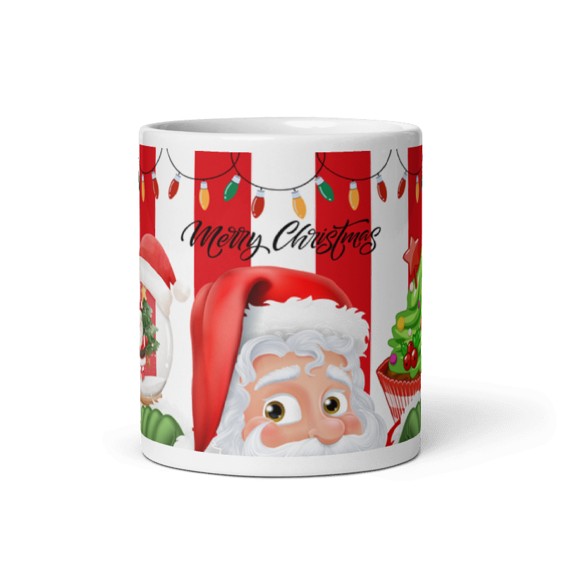 Taza Pancake Santa color Blanco - Taza Navidad - Pancake Santa