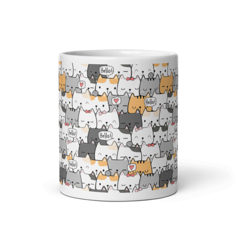 Taza Cute Cats - Patitas color Blanco - Taza Cute Cats - Patitas