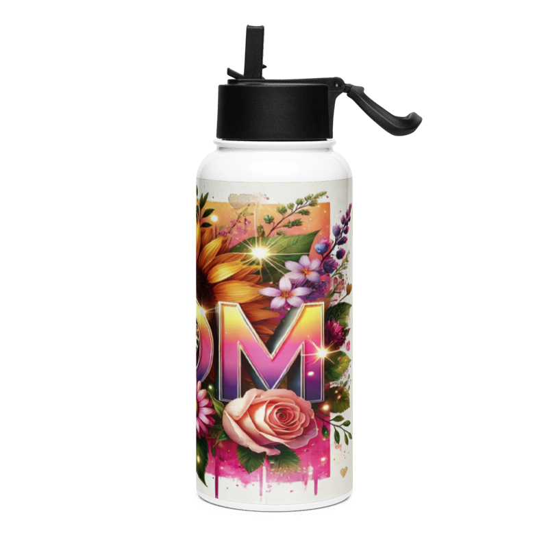Botella Moderno y Funcional color Mamá - Botella Reutilizable de Aluminio 800ml