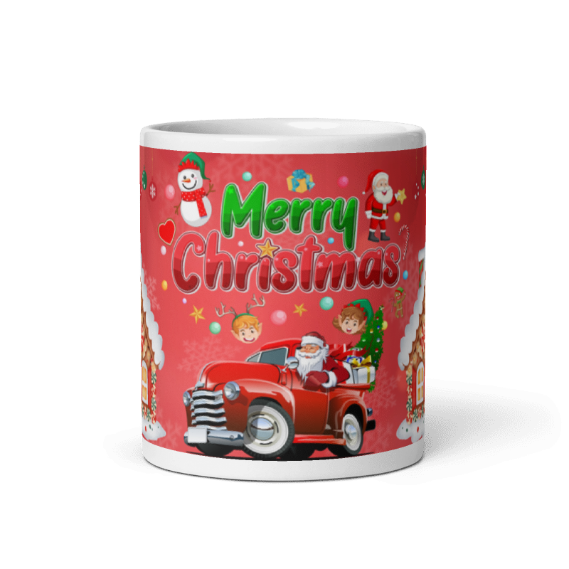Taza Car Christmas color Blanco - Taza Navidad - Car Merry Christmas