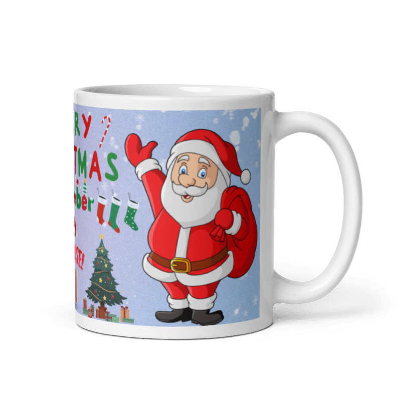 Taza December Christmas color Blanco - Taza Navidad - December Merry Christmas