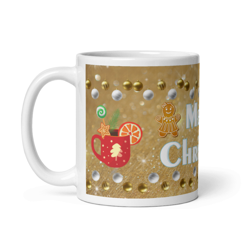 Taza Pingüino Christmas color Blanco - Taza Navidad - Pingüino Merry Christmas