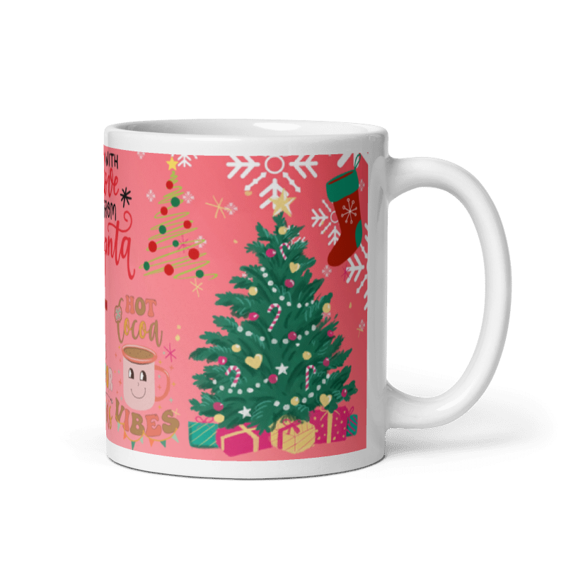 Taza Hot Cocoa Vibes Christmas color Blanco - Taza Navidad - Hot Cocoa Vibes Merry Christmas