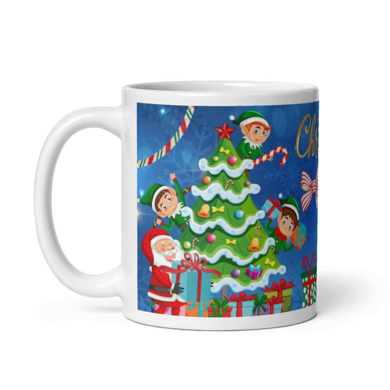 Taza Ayudante Santa Christmas color Blanco - Taza Navidad - Ayudante de Santa Merry Christmas