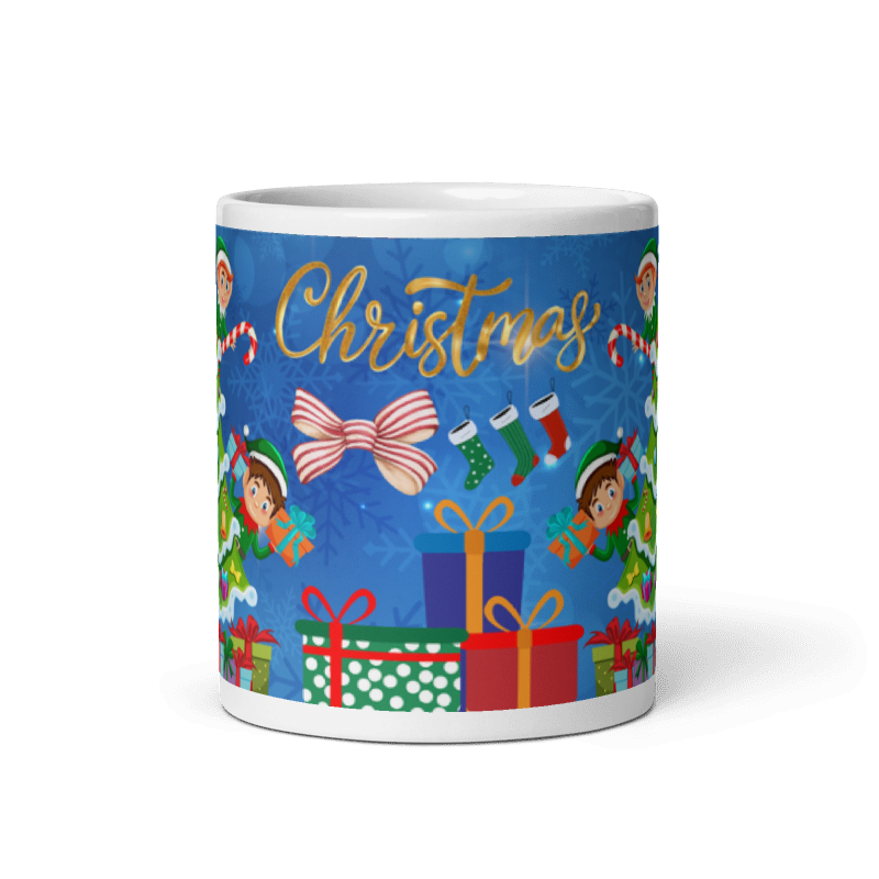 Taza Ayudante Santa Christmas color Blanco - Taza Navidad - Ayudante de Santa Merry Christmas