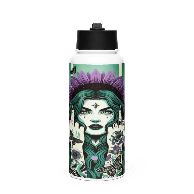 Botella Moderno y Funcional color Fuck This - Botella Reutilizable de Aluminio 800ml