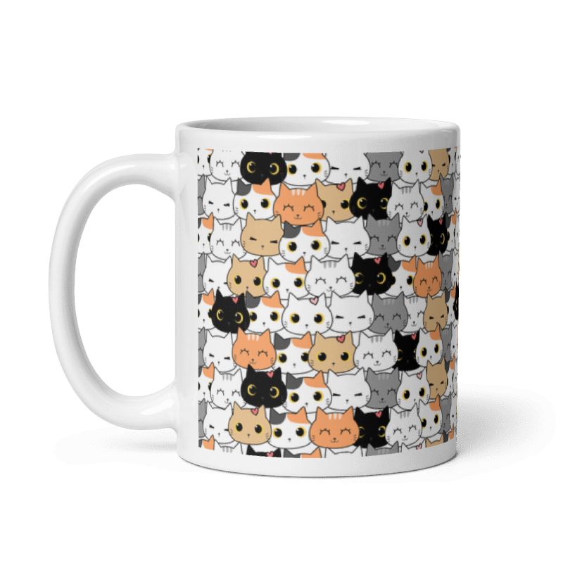 Taza Cute Cats - Estrellas color Blanco - Taza Cute Cats - Estrellas
