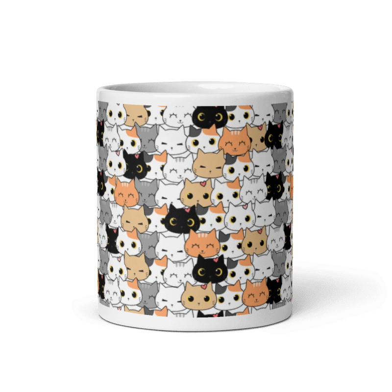 Taza Cute Cats - Estrellas color Blanco - Taza Cute Cats - Estrellas