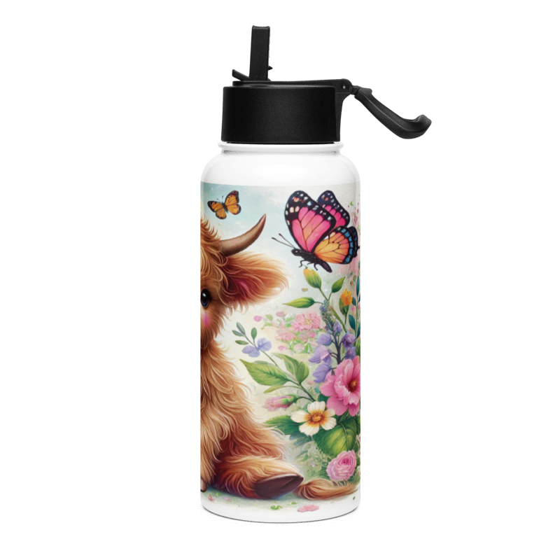 Botella Moderno y Funcional color Bisonte Pequeño - Botella Reutilizable de Aluminio 800ml